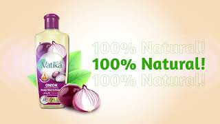 Vatika Onion Enriched Hair Oil for Scalp Nourishment [upl. by Walley]