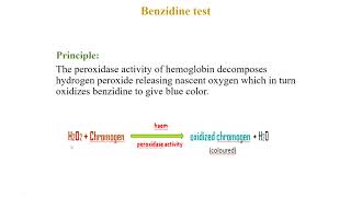 Benzidine test [upl. by Ahslek]