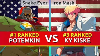 GGST ▰ Snake Eyez 1 Ranked Potemkin vs RagingRicans 3 Ranked Ky Guilty Gear Strive [upl. by Olpe]