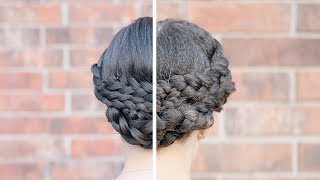 Protective Style  Braid updo [upl. by Koblas668]