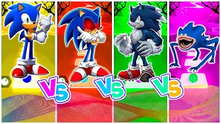 🟢 Sonic The Hedgehog 3 🆚 Sonic Exe 🆚 Sonic The Werehog 🆚 Shin Sonic 🎶 Abstracted Tiles Hop [upl. by Neersin955]