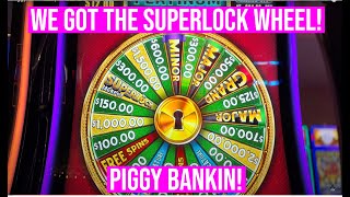 WE GOT THE WHEEL ON PIGGY BANKIN SUPERLOCK SLOT [upl. by Hnaht810]