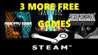 3 FREE GAMES ON STEAM [upl. by Zelikow]