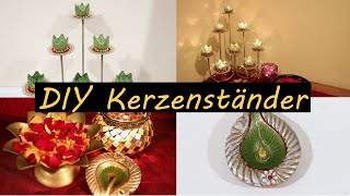 Kerzenständer DIY – Kerzenhalter dekorieren [upl. by Alo]