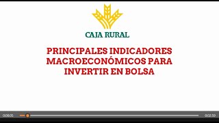 PRINCIPALES INDICADORES MACROECONÓMICOS [upl. by Notnil]