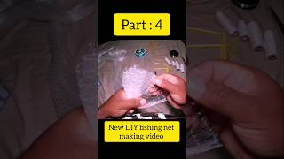 Diy homemade fishing net making part 4 shortsfeed shorts fishing net make diy KLVLOGKL10 [upl. by Zetnas694]