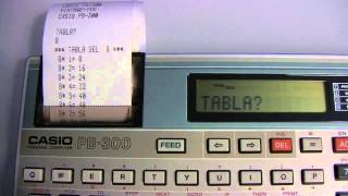 Casio PB300 printing from BASIC program [upl. by Ehud]