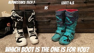 Alpinestars tech 7 vs leatt 45 what boot is better for you [upl. by Eirb]