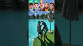 Nico VS Valverde VS Haaland VS Ramos VS Ronaldo Swimming Challenge🤪 [upl. by Eusassilem11]