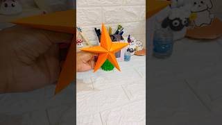 Paper star ⭐️ craftpapercraftchristmasstarshortsyoutubeshortstrendingviralvideodiy [upl. by Anilosi]