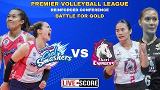 CREAMLINE vs AKARI  BATTLE FOR GOLD PVL REINFORCED CONFERENCE LIVE SCOREBOARD [upl. by Jennilee]