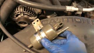 How to Replace Fuel Filter  Jeep Grand Cherokee WJ 19992004 [upl. by Erodroeht]