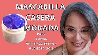 MASCARILLA CASERA MORADA CABELLO CON CANAS [upl. by Yrocej693]