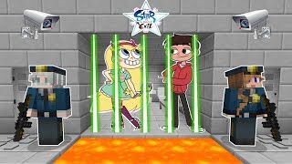 STAR amp MARCO FUERZAS DEL MAL PRESOS🌟PRISON ESCAPE MINECRAFT [upl. by Limber]