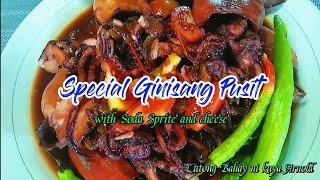 Special Ginisang Pusit with Sprite and Cheese Lutong Bahay ni kuya Arnold [upl. by Eceinaj]