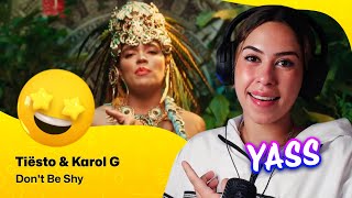 Reaction ▷ Tiësto amp Karol G  Dont Be Shy [upl. by Aiht869]