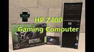 HP Z400 Gaming Computer GTX 1080 Ti and NVMe2 Install [upl. by Agem]