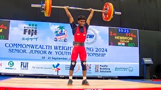 2024 Commonwealth Weightlifting Championship Men 49kg Gold 🥇🥇🥇 Medal For India [upl. by Wahlstrom241]