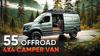 55 Offroad 4x4 Camper Van for Your Wildest Adventures [upl. by Brittain]