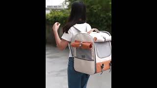 Cat Carrier Backpack Expandable [upl. by Kalam]