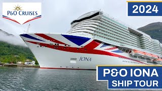 PampO Iona  FULL Ship Tour 2024 [upl. by Enomrej]