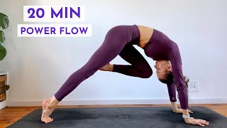 20 Min Power Yoga Flow [upl. by Grodin]