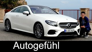 Mercedes EClass Coupé E400 FULL REVIEW EKlasse AMGLine test driven 20182017 allnew neu [upl. by Featherstone25]