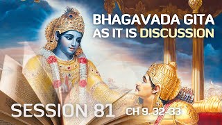 Bhagavad Gita As It Is Chapter 9 Texts 3233 [upl. by Ulrika148]