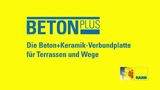 Verlegung Terrassenplatten  BETONPLUS – BetonKeramikVerbundplatte [upl. by Ahsiei]