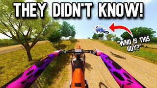 I WENT UNDERCOVER AND LAPPED THE ENTIRE FIELD IN MX BIKES [upl. by Eerbua126]