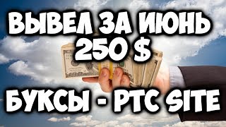 БУКСЫ PTC sites  статистика заработка в буксах 29062017Заработок 2017 [upl. by Killen693]