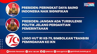 Logo HUT RI ke79 Simbolkan Transisi Pemindahan ke IKN  Kominfo Newsroom 13 [upl. by Ellatnahc907]