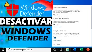 COMO DESACTIVAR WINDOWS DEFENDER en WINDOWS 81011 [upl. by Monteria896]