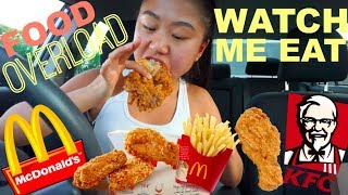 FAST FOOD MUKBANG CRISPY CHICKEN  Watch Me Eat  THERESATRENDS [upl. by Neelear823]