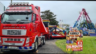 David Rowlands Jnr in Falmouth CornwallFew shots around the fair and ghost train pov [upl. by Tremann]