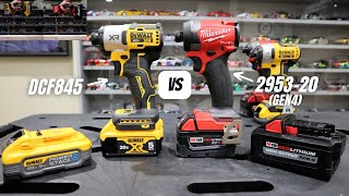 Dewalt Impact Driver DCF845 vs Milwaukee M18 295320  Powerstack vs High Output [upl. by Aushoj]