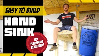 How to Build a Hand Sink for Your Garage with no Plumbing Required [upl. by Ecirtak506]