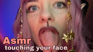 ASMR  Alien obsessively exploring your face and cleaning your bad energy [upl. by Ahsimin757]