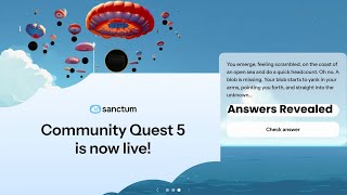 Sanctum Quest 5 Answer  Earn Extra EXP from All Quests 🪂💰🚀 [upl. by Airemaj352]