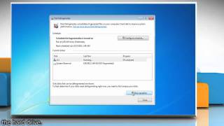 How to run Disk Defragmenter in Windows® 7 [upl. by Lothario]