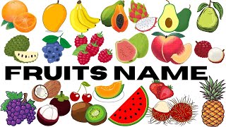 Fruits name  Fruits name with pictures  Fruits name in Hindi  Fruits name in English  Fruits [upl. by Tasha94]