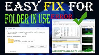 Fix The action cannot be completed because the file is open in another program on Windows 1011 [upl. by Brita]