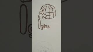 How To Draw Igloo Drawing Art kidsdrawing [upl. by Louanna]