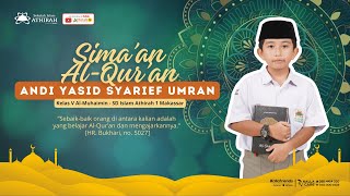 📖 Cinta AlQuran 🕌 Simaan AlQuran ANDI YASID SYARIEF UMRAN 🕌 SD Islam Athirah 1 Makassar [upl. by Nauht]