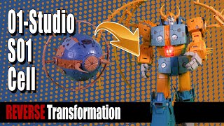 Reverse Transformation 01Studio S01 Cell Unicron Rock FX Review [upl. by Frulla]