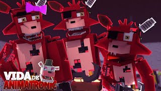 Minecraft VIDA DE ANIMATRONIC 40  A FAMÍLIA FOXY  FIVE NIGHTS AT FREDDYS [upl. by Zaid]