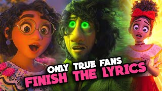 ENCANTO Challenge  12 Lyrics Only True Fans Can Finish [upl. by Hazlip]