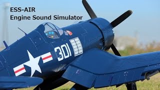 F4U Corsair 1700mm ESS AIR Engine Sound Simulator [upl. by Enilrad]