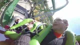 Incredible Hulk Roller Coaster Reaction Cam  GoPro Hero4 [upl. by Illyes]