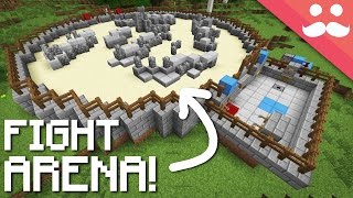 How to make a PISTON PVP ARENA in Minecraft [upl. by Ahsinroc]